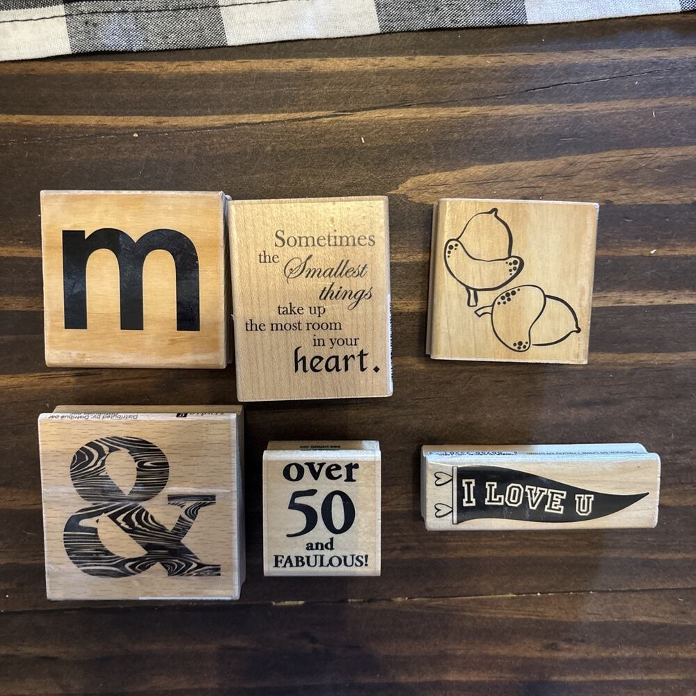 Stampabilities Rubber Stamp Lot Of 6